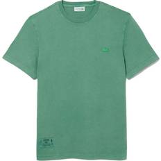 Lacoste Ventilerande Överdelar Lacoste T-shirt I Overdye - Grön/A