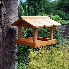 Garden Mile Hanging Wooden Bird Feeder Table