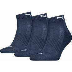 Puma Natur Strumpor Puma Cushioned Quarter Sock 3-pack - Navy
