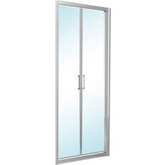 Docce Megius Porta Doccia Vita Saloon 77-82 H 195 cm Vetro Temperato Trasparente 6 mm Profili Argento Lucido 820x1950mm