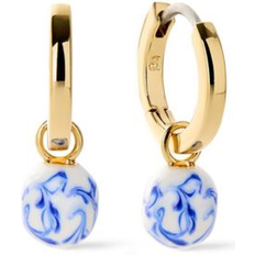 Ana Luisa Gold Drop Earrings - Lainey Marble Blue