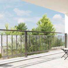 vidaXL Transparente Plane mit Ösen 1x8 m PVC durchsichtige Plane