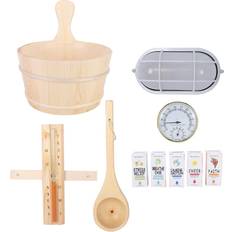 Saunas Vestidos Wood Barrel Spoon Explosion Proof Lamp Hourglass Hygrothermograph