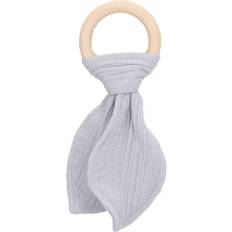 Wood Pacifiers & Teething Toys Tomtop Jms Baby Wood Ring Teether Rabbit Ears Cotton Gauze