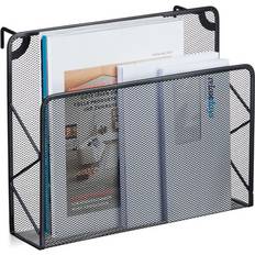 Tidningsställ Relaxdays Magazine Holder Storage Metal Newspaper Rack
