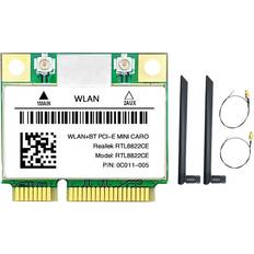 PCI Wireless Network Cards Tauoh RTL8822CE WiFi Card 2X Antenna Network Mini PCIe BT Support Laptop