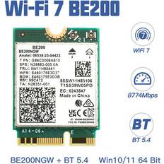 Tauoh Wifi 7 BE200 Card BT5.4 Network Adapter