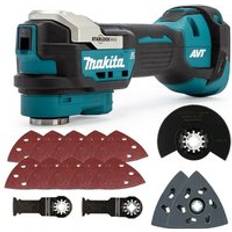 Power Tools Makita DTM52Z 18V LXT Brushless Starlock Multi Tool Carpenters Set 10 Sheets