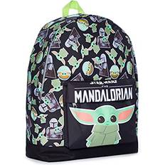 The Mandalorian Baby Yoda Childrens Backpack - Black Green