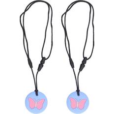 Neoglint 2Pcs Silicone Sensory Chew Necklace