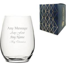Personalised Engraved 20oz Stemless Red
