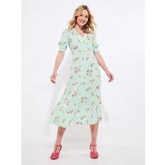 Joe Browns Women's Delilah Ditsy Print Midi Dress - Green