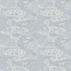 Tapeter Farrow & Ball Tapete Gable Parma Gray Dimpse Blue Light Blue