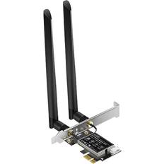 Tauoh WiFi 6E Adapter 5400Mbps BT5.2 PCI-E Wireless Network Card