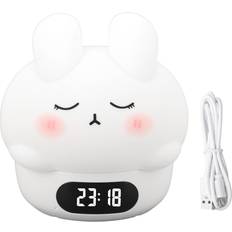 Tooarts Cute Bunny with Clock Night Light