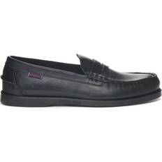 Mockasiner Sebago Dolphin Waxed Leder Slipper - Schwarz