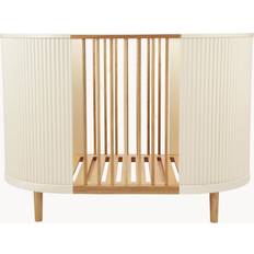 Tremmesenge Kas KAI Baby Cot Børneseng Cream Oak H90 x L120 x W70 cm