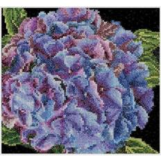 100% Cotton Needlework Kits Thea Gouverneur Cross-Stitch Kit 497A Hydrangea