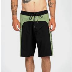 Rusty Mens Pied Piper Fixed Boardshorts - Black Fatigue