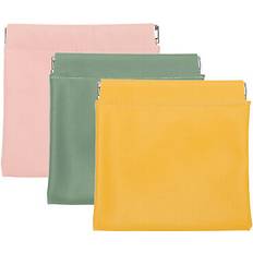 Yellow Cosmetic Bags Uxcell Cosmetic Bag For Purse Makeup Mini Leather - Pink/Green