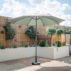 Maze Rattan Capri 2.7M Round Parasol Oil Green