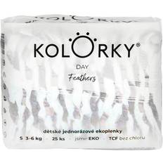 Kolorky Day Feathers ØKO-engangsbleer Størrelse S 3-6 Kg 25 stk