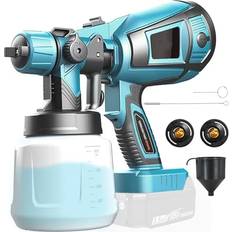 Teetok Cordless Paint Sprayer Compatible with Makita 18V 1000ml