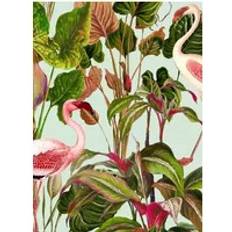 Tapeter Mind the Gap Flamingo Tapete Beverly Hills WP20358 green