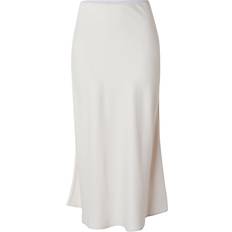 Recycled Fabric Skirts Y.A.S Satin Midi Skirt - Birch Cream