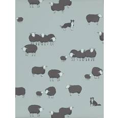 Tapeter Little Greene Tapete Nip & Lassie Celestial Blue