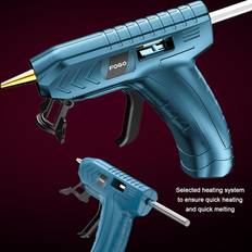 KKmoon Professional Cordless Hot Melt Glue Machine USB Rechargeable Craft Blue