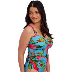 Green Tankinis Fantasie Pichola Undwerwired Tankini Top - Aqua/Multi