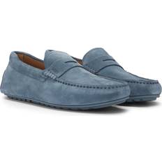 Blå - Herre Mokkasiner Boss Black Noel Mocc Sdpeb Mand - Open Blue