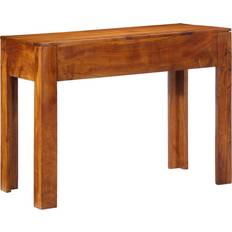 vidaXL Schreibtische Braun Massivholz Sheesham Standard Rechteckig Schreibtisch