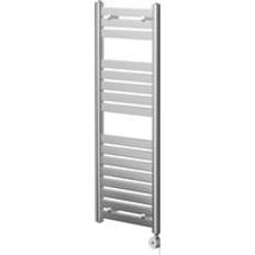 Heated Towel Rails Wholesale Domestic Cassini 1200mm x 500mm Straight Digital Thermostatic Electric Heated Towel Rail Chrome