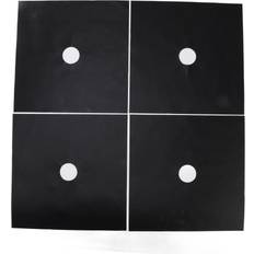 Black Splash Guards Tomtop Jms 4 Pcs Stove Burner Cover PTFE Coating 27x27 cm 0.1mm Black Splash Guard