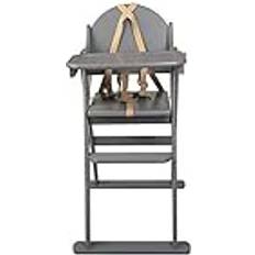Safetots Deluxe Putaway Folding Wooden High Chair