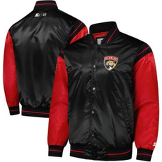 Men's Black Red Florida Panthers 2024 Nhl Global Series Full-Snap Varsity Jacket