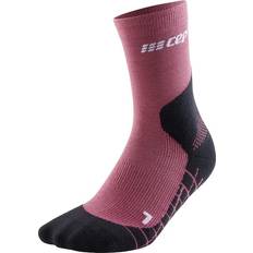 CEP Merinould Strømper CEP Hiking Light Merino Mid Cut Compression Socks - Berry