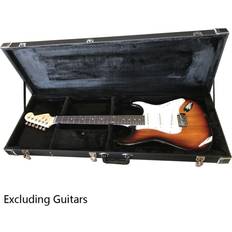 Glarry Top Grade Electric Guitar Lockable Hard Case Bag Leahter GST GTL 170