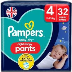 Pampers Baby-Dry Night Nappy Pants Size 4 32 9kg-15kg