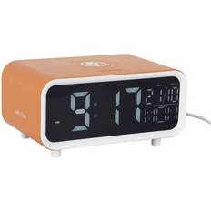 Karlsson Alarm Clock Chunky LED with Phone Charger Geel