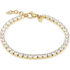 Tennis Bracelets FAVS Armband Edelstahl - Gelbgold