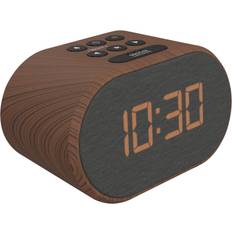 Mains Powered Alarm Clock USB Charging Port