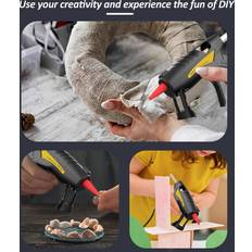 KKmoon USB Lithium Electric Hot Melt Glue Gun Set 50pcs 0.7 x 150mm