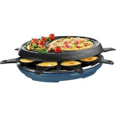 Autres Appareils de Cuisine Tefal Appareil À Raclette Grill Crêpe Bleu Acier 1050W 3 En 1