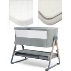 Bedside Crib Mamas & Papas Lua Bedside Crib and Sheet Bundle Grey Star