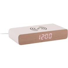 Vækkeur led Karlsson Retro Flat LED Vækkeur KA6039WH Quartz