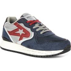 Replay Fiber Sense Vintage Logo Lace Up Mens Formal Shoes - Navy Red