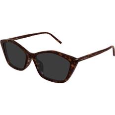 Yves Saint Laurent Solglasögon Yves Saint Laurent Asian Fit 002 Women’s Sunglasses - Dark Tortoise